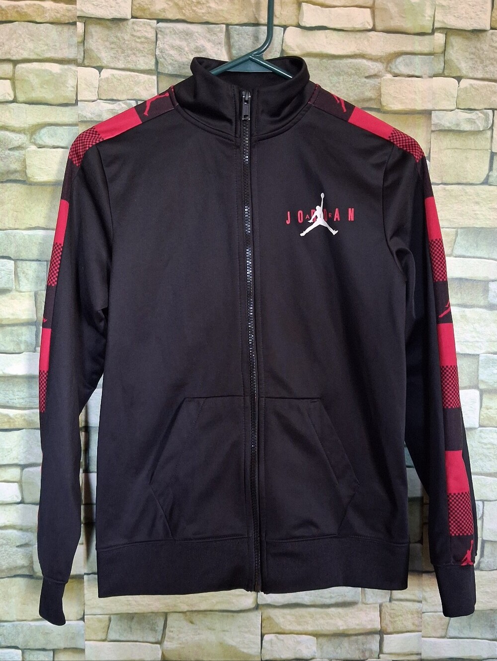 Jordan Classic Jumpman Buffalo Plaid Kids Track Jacket